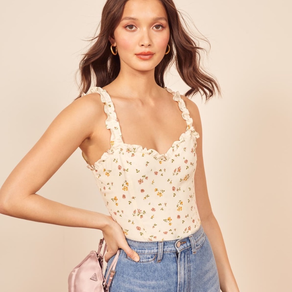 Reformation 'Havana' Top in Bellagio Floral, 2 / XS